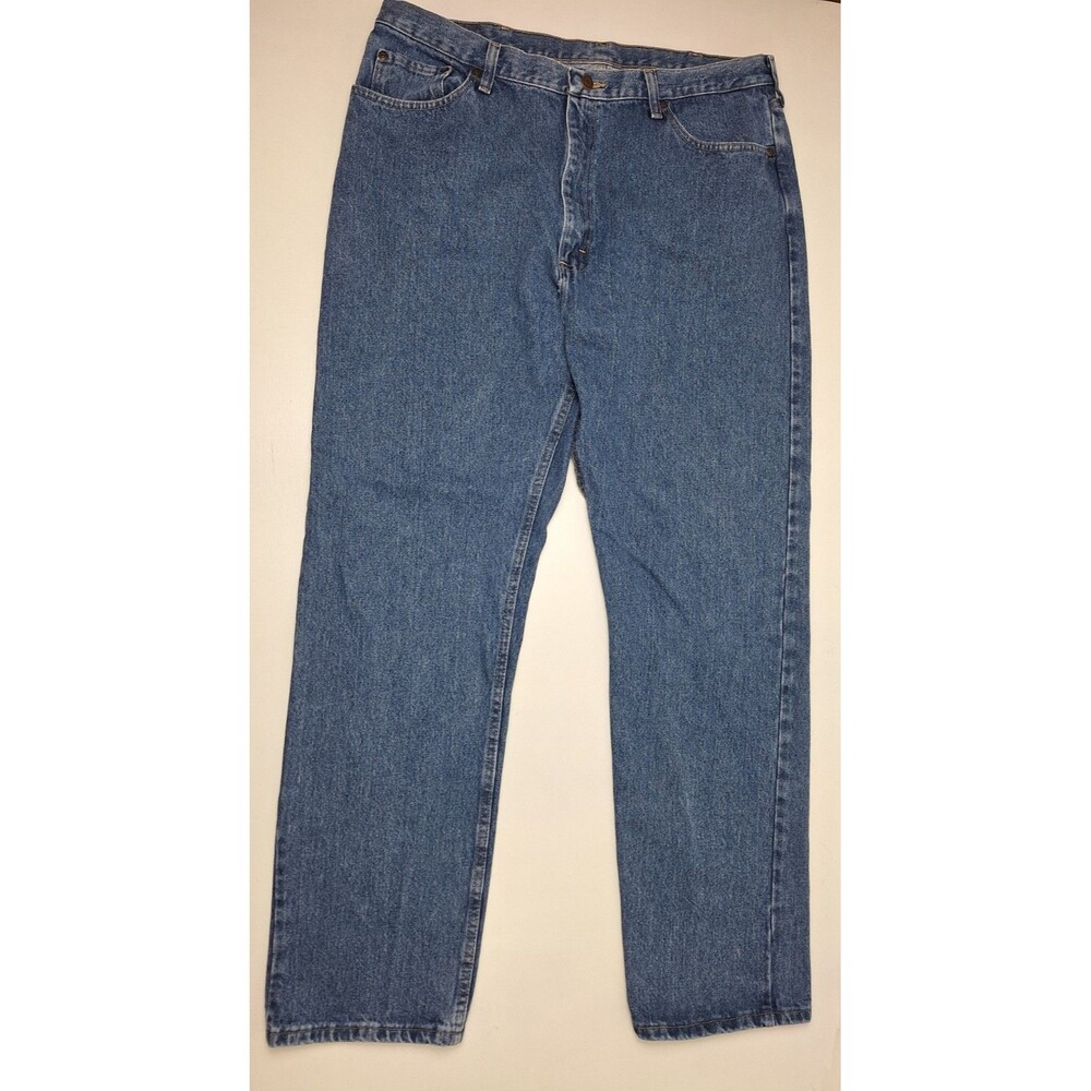 Flaw-READ!* Wrangler Jeans Men's 38X32 Blue Regular Fit Denim Straight 96501DS